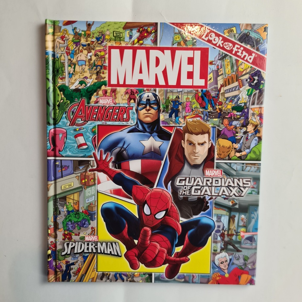 Marvel Avengers Spider-Man Guardians of the Galaxy Look and Find Hardcover Book